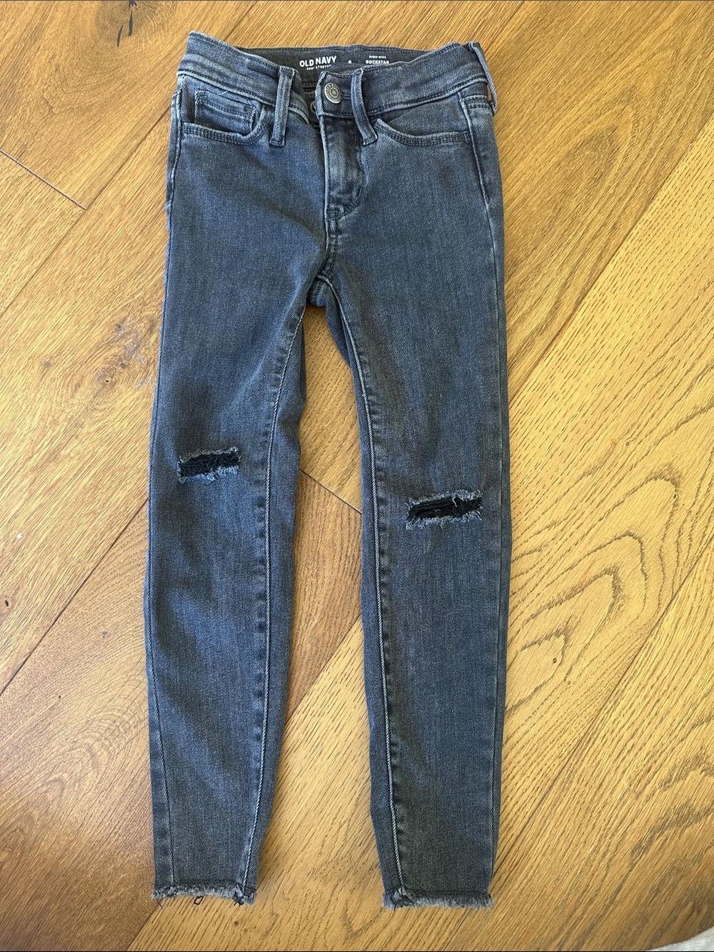 Old Navy Kids Black Distressed Skinny Jeans
